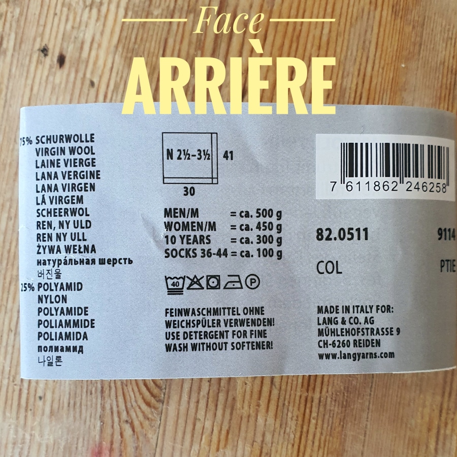 face arriere etiquette