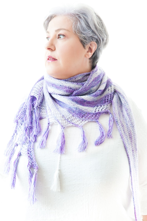 Impulsion, châle en rangs raccourcis