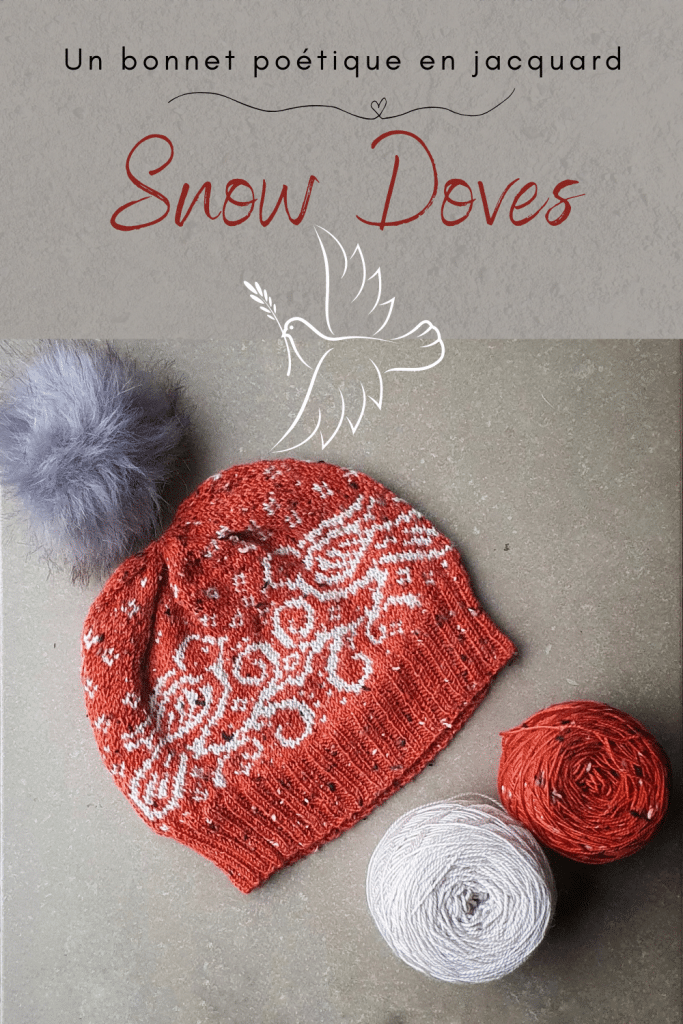 Snow Doves, un bonnet en jacquard